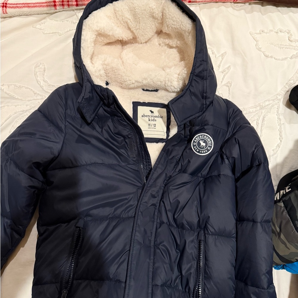 Abercrombie Kids Navy Puffer Jacket